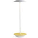 Royyo 17.4 inch 11.00 watt Matte White with Honeydew Felt Desk Lamp Portable Light